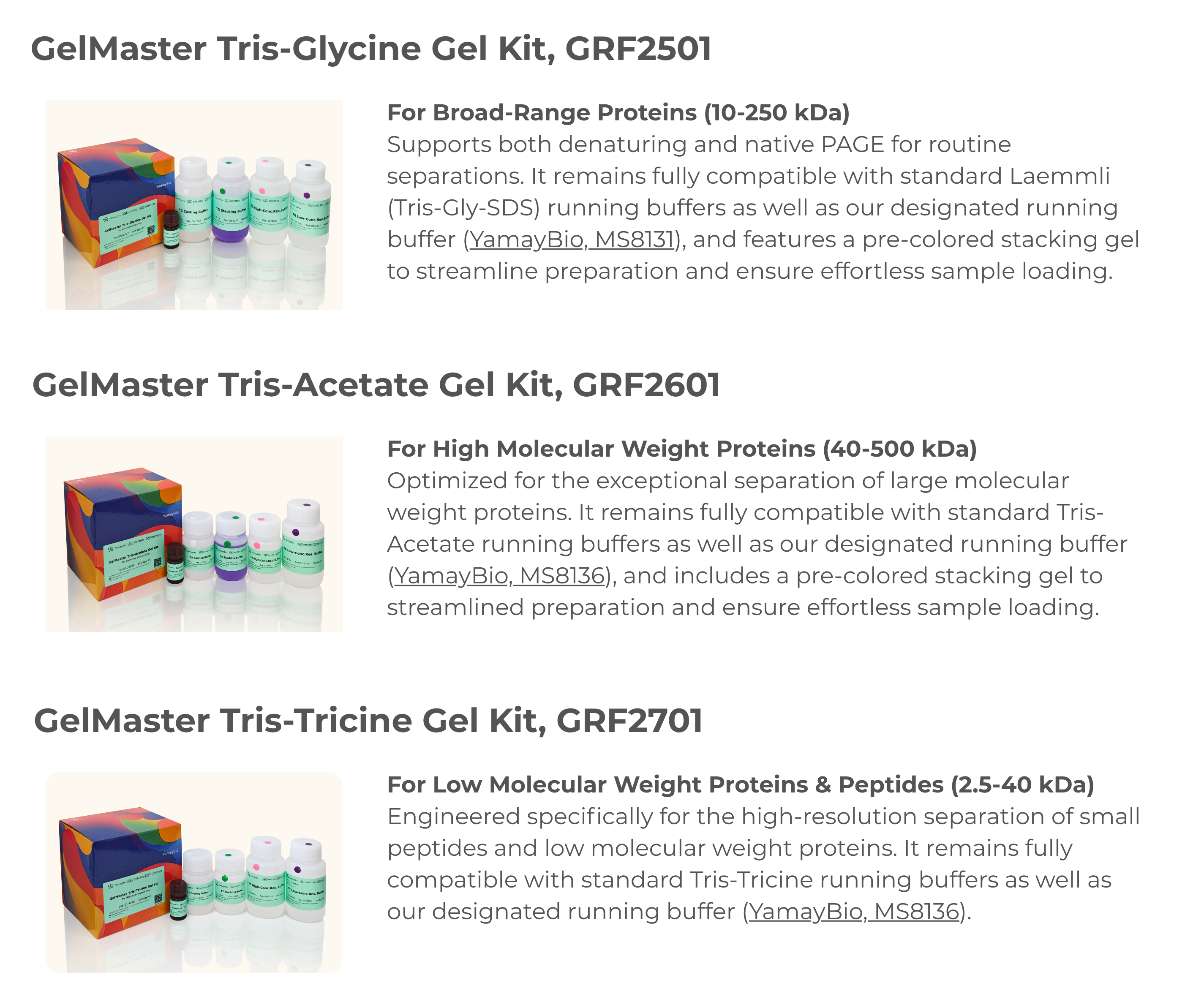 Choose the optimized system for your application: