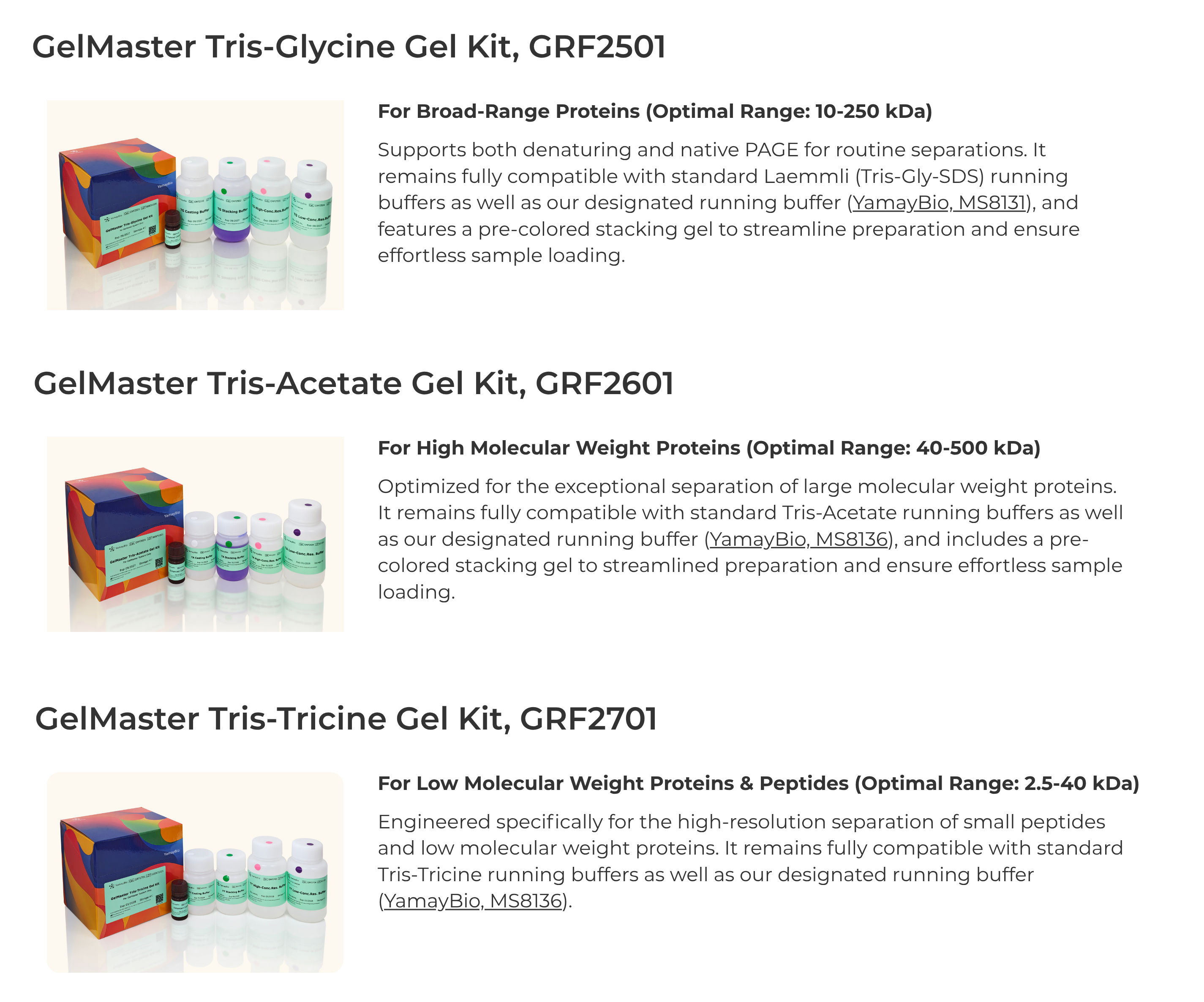 Choose the optimized system for your application: